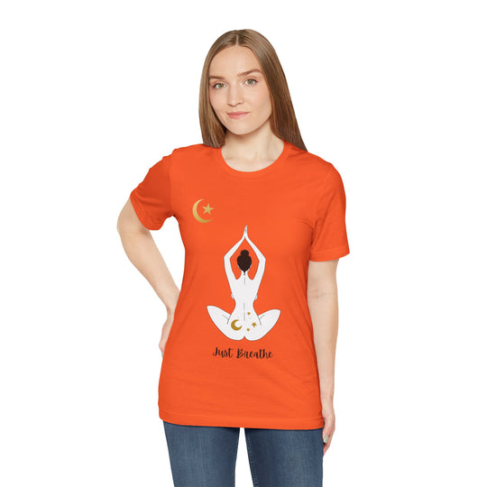 Just Breathe Moon Unisex Jersey Short Sleeve Tee