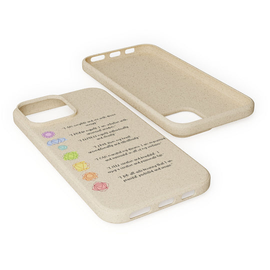 Chakra Affirmations Biodegradable Case