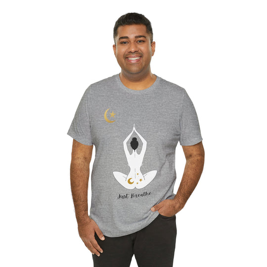 Just Breathe Moon Unisex Jersey Short Sleeve Tee