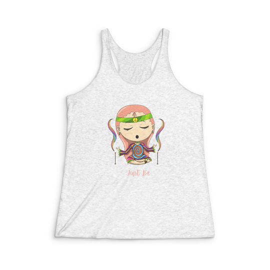 Just Be Women's Tri-Blend Racerback Tank
