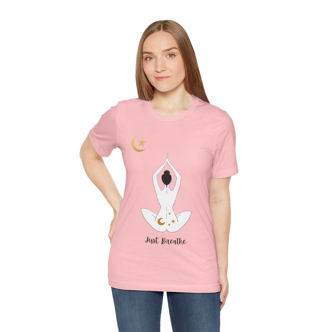 Just Breathe Moon Unisex Jersey Short Sleeve Tee