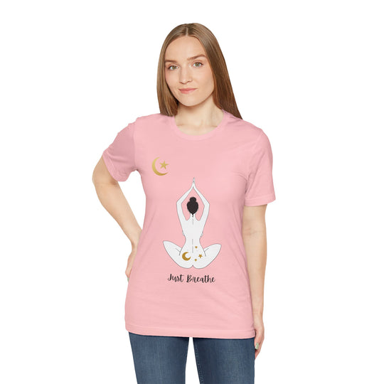 Just Breathe Moon Unisex Jersey Short Sleeve Tee