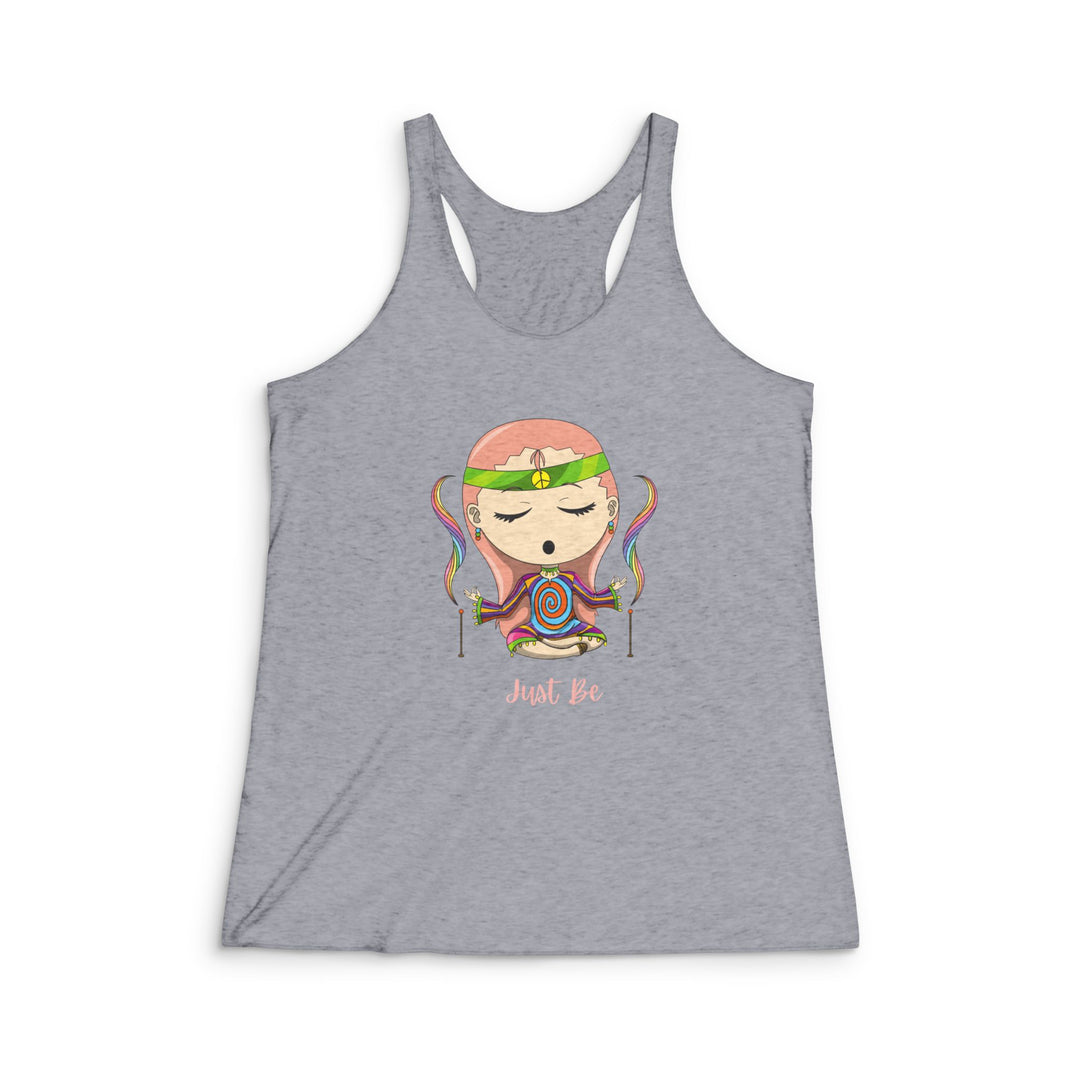 Just Be Women's Tri-Blend Racerback Tank