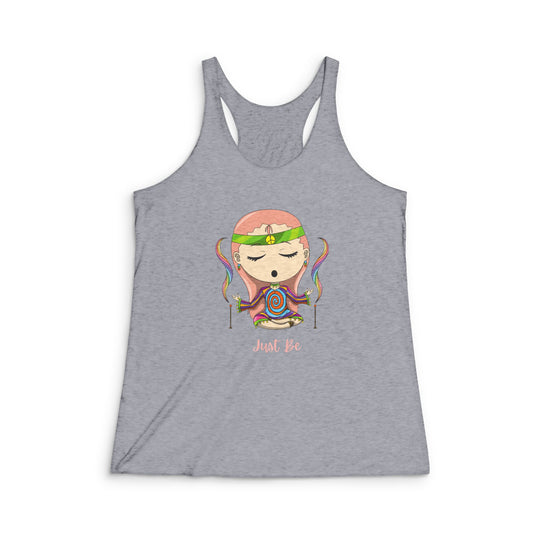 Just Be Women's Tri-Blend Racerback Tank