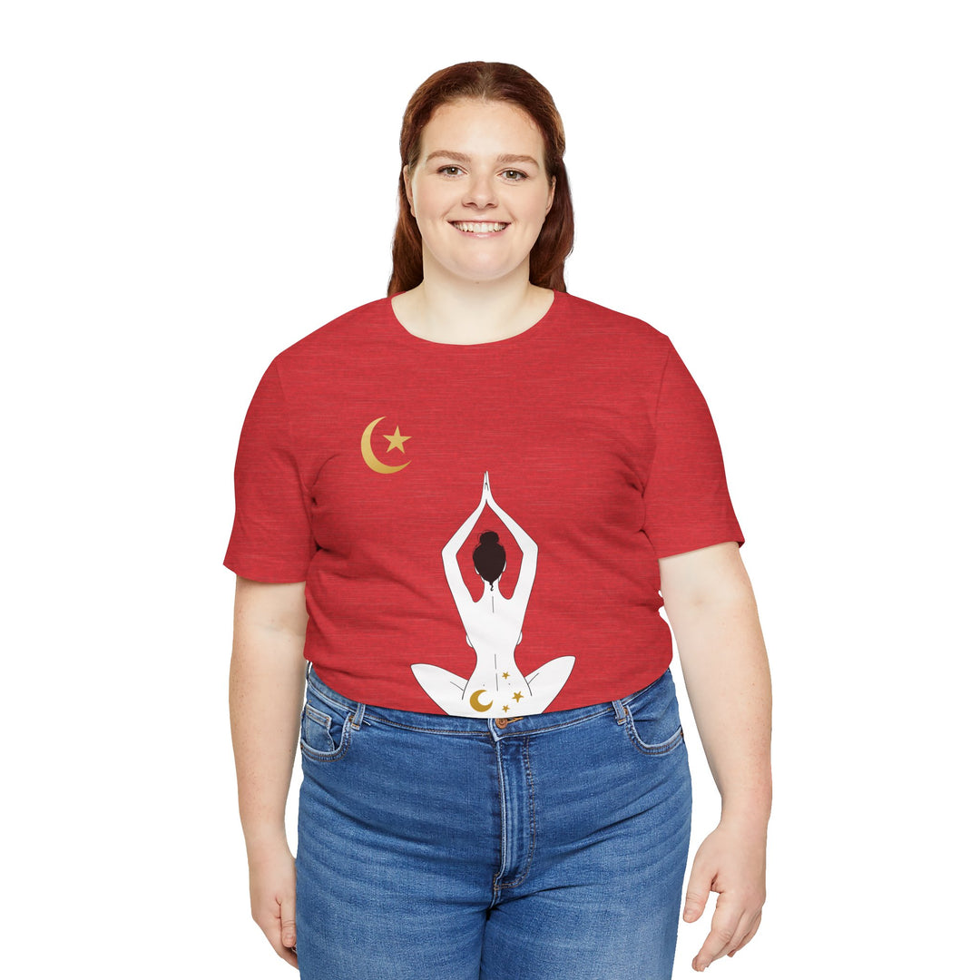 Just Breathe Moon Unisex Jersey Short Sleeve Tee