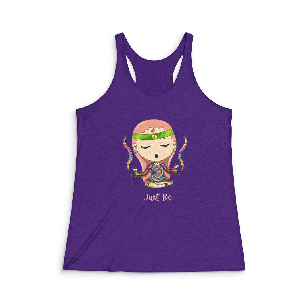 Just Be Women's Tri-Blend Racerback Tank