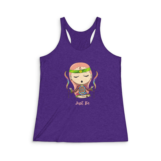 Just Be Women's Tri-Blend Racerback Tank