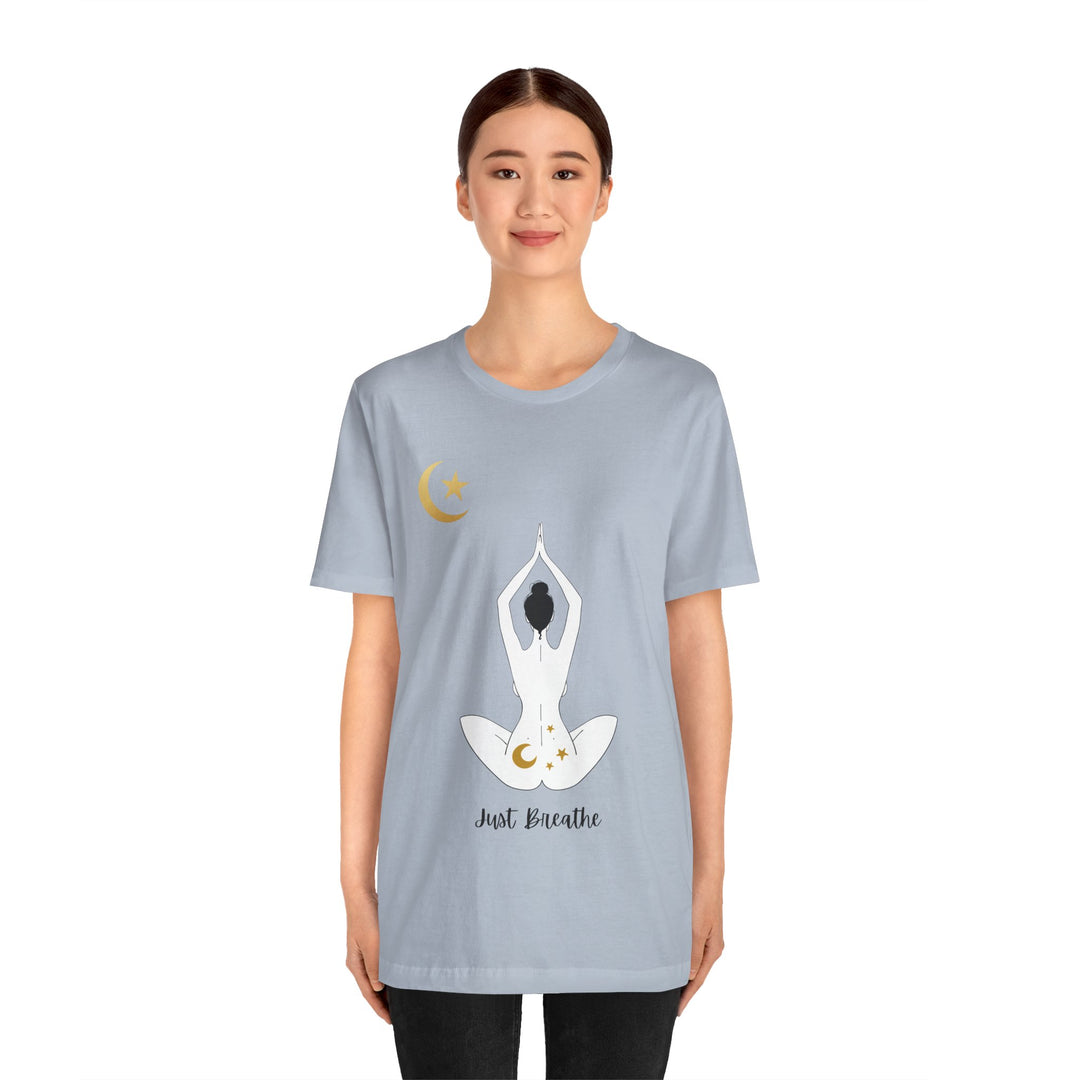 Just Breathe Moon Unisex Jersey Short Sleeve Tee