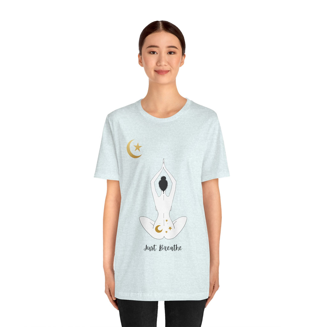 Just Breathe Moon Unisex Jersey Short Sleeve Tee