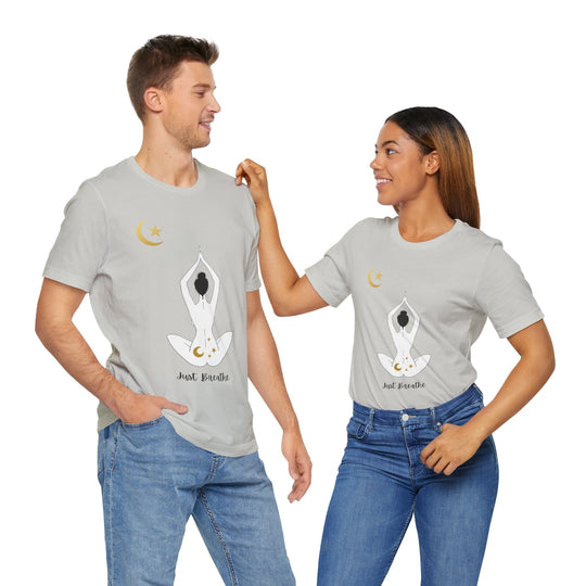 Just Breathe Moon Unisex Jersey Short Sleeve Tee