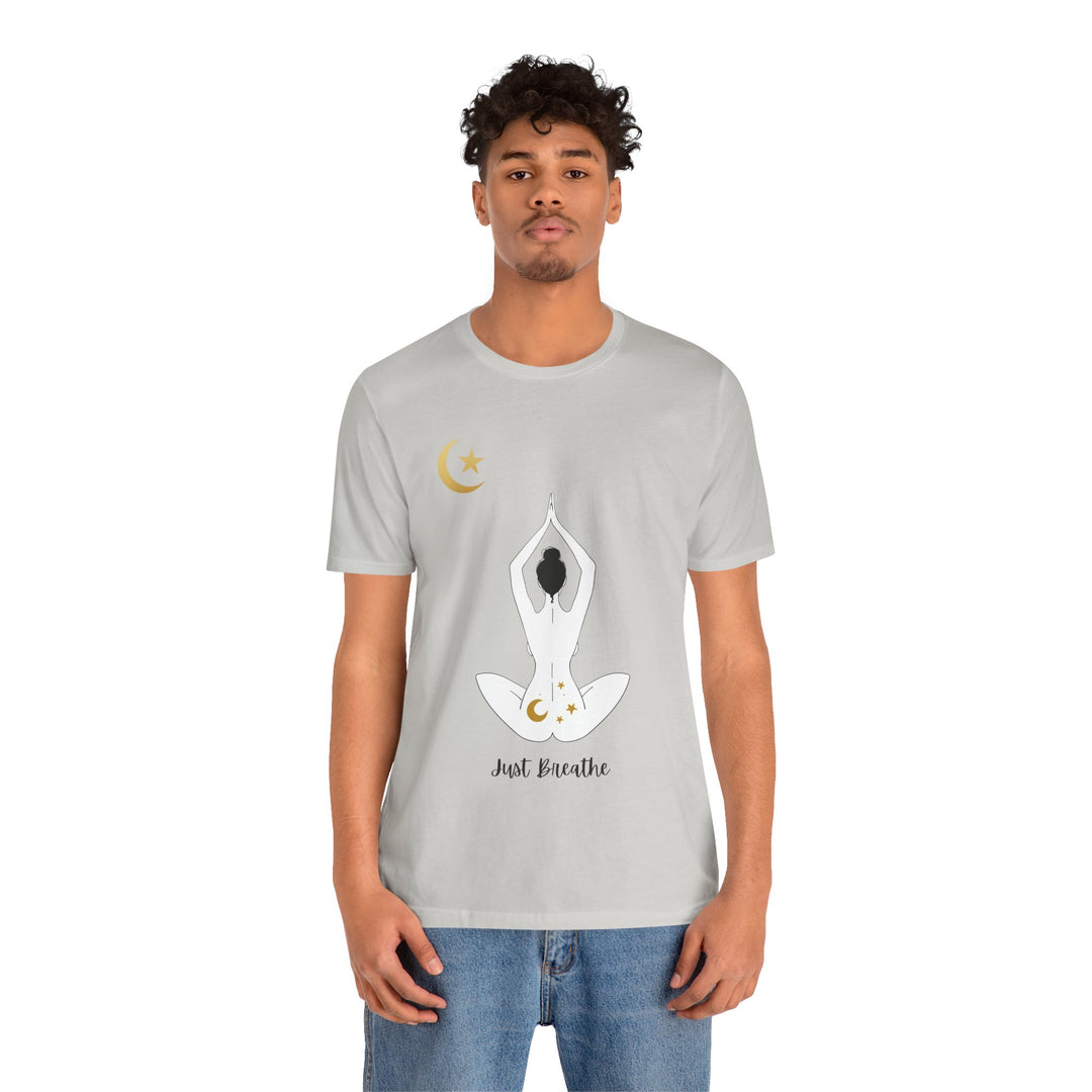 Just Breathe Moon Unisex Jersey Short Sleeve Tee