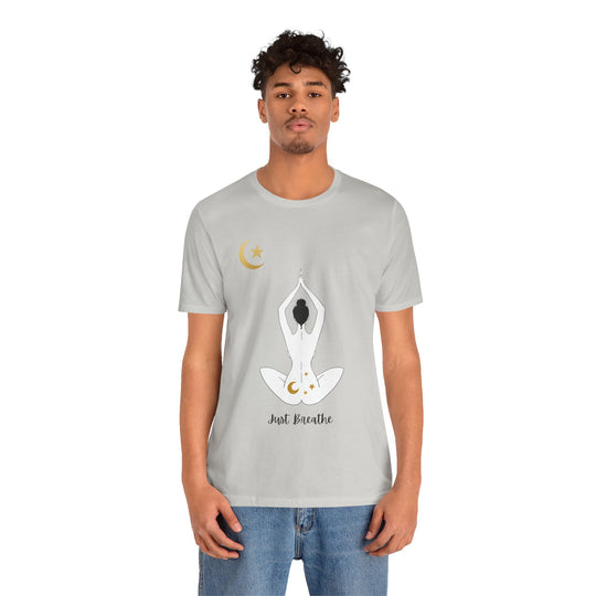 Just Breathe Moon Unisex Jersey Short Sleeve Tee