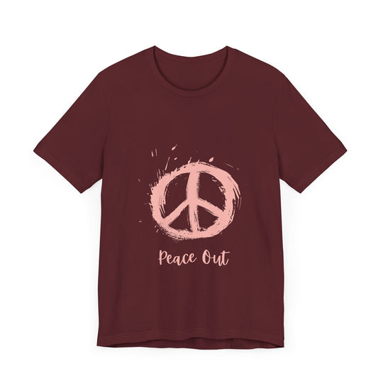 Peace Out Unisex Jersey Short Sleeve Tee