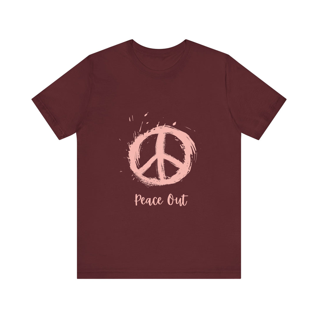 Peace Out Unisex Jersey Short Sleeve Tee