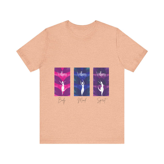 Wellness Body Mind Spirit Unisex Jersey Short Sleeve Tee