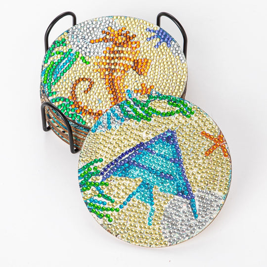 Placemat Stick-on Crystals Coaster Kit