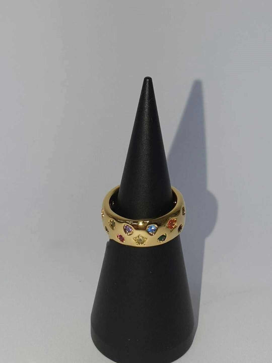 Fashion Crystal Colorful Crystals XINGX Metal Ring