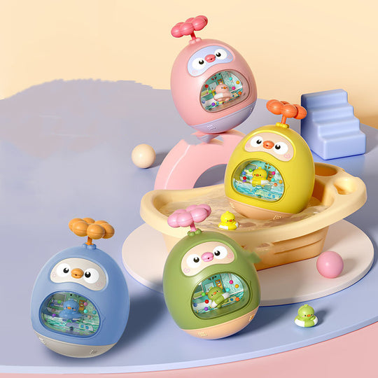 Tumbler Children Playing With Water Eggs