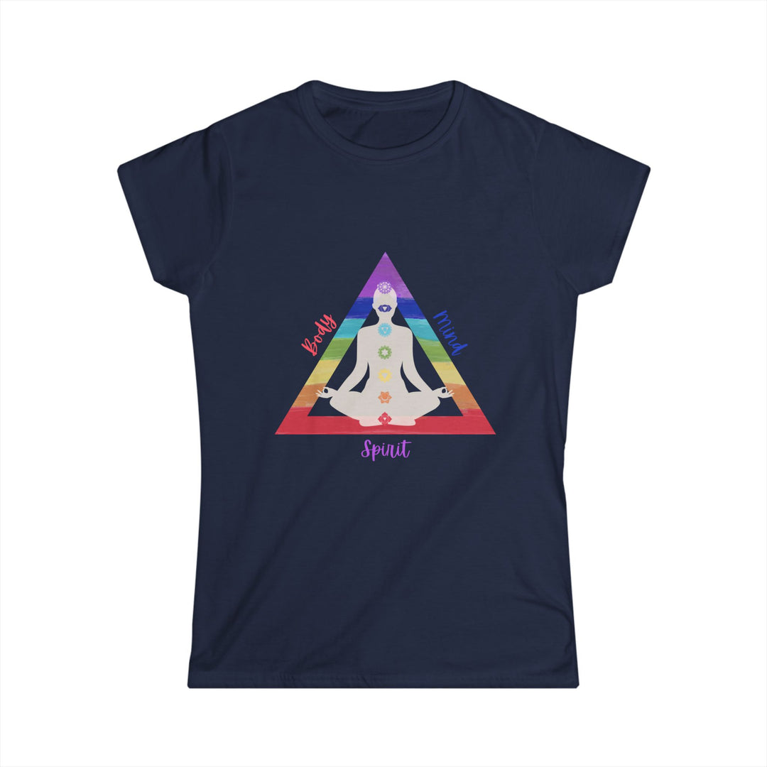 Triangle Connect Body, Mind, Spirit Women's Softstyle Tee