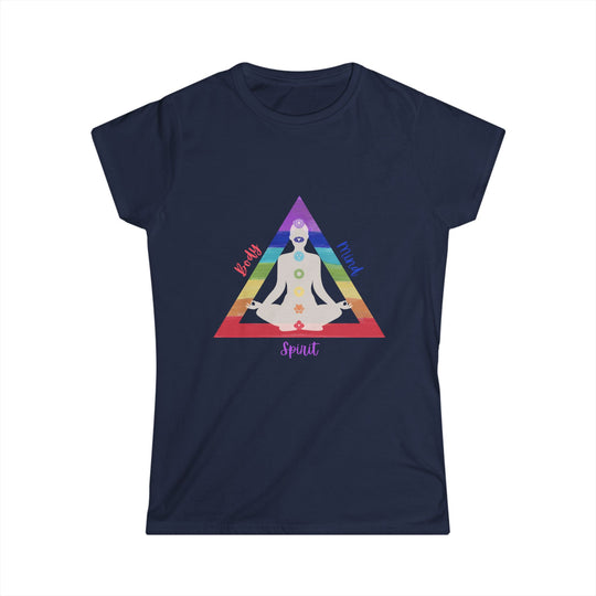 Triangle Connect Body, Mind, Spirit Women's Softstyle Tee