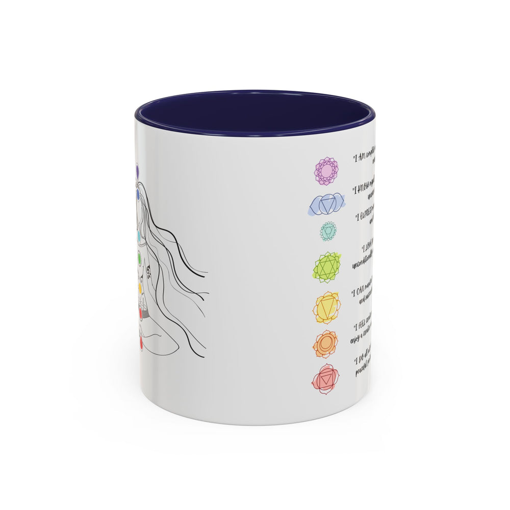 Whimsical Chakra Girl Accent Coffee Mug, 11oz