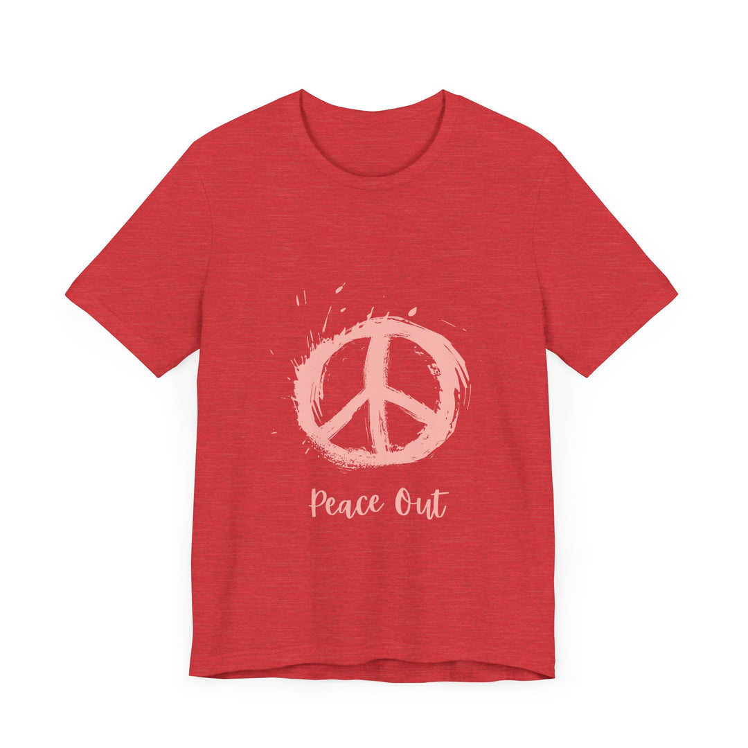 Peace Out Unisex Jersey Short Sleeve Tee