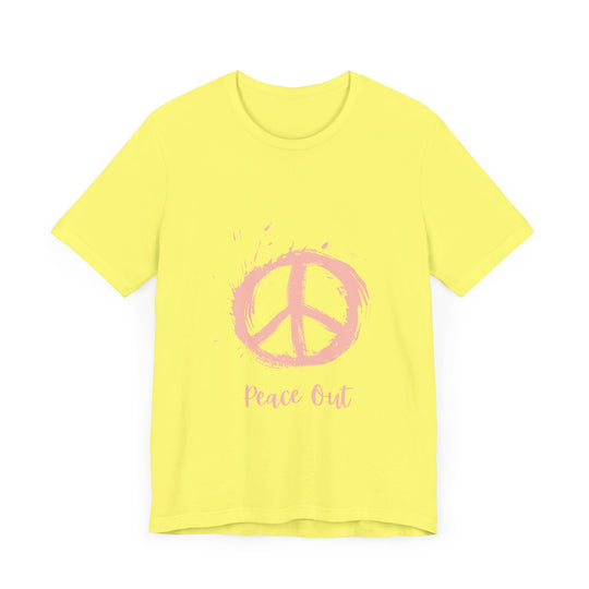 Peace Out Unisex Jersey Short Sleeve Tee