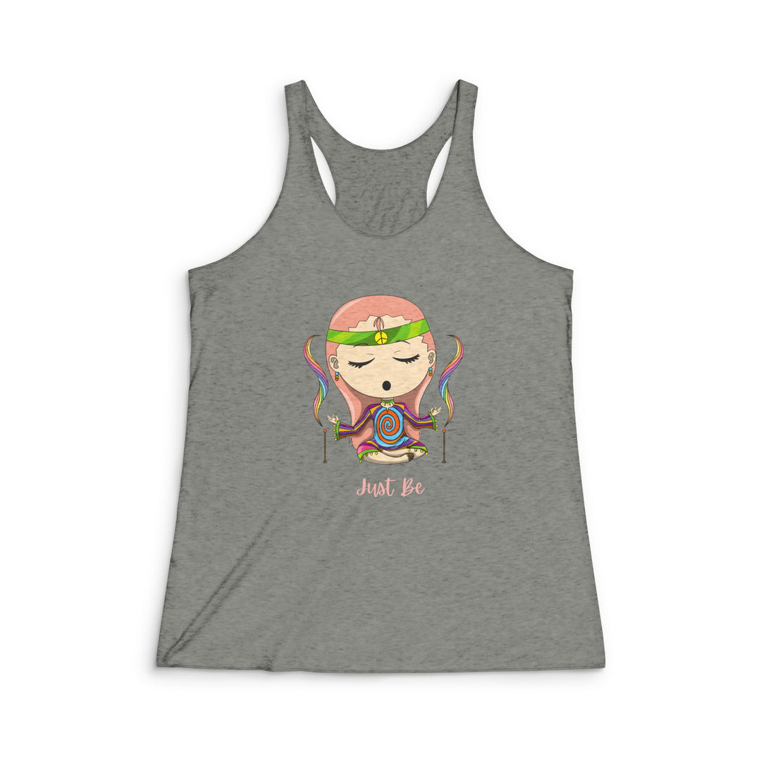 Just Be Women's Tri-Blend Racerback Tank