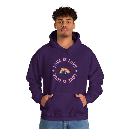 Love is Love Rainbow Unisex Heavy Blend™ Hooded Sweatshirt