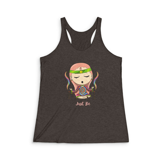 Just Be Women's Tri-Blend Racerback Tank