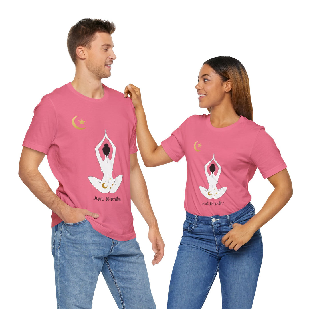 Just Breathe Moon Unisex Jersey Short Sleeve Tee