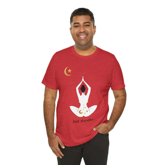 Just Breathe Moon Unisex Jersey Short Sleeve Tee