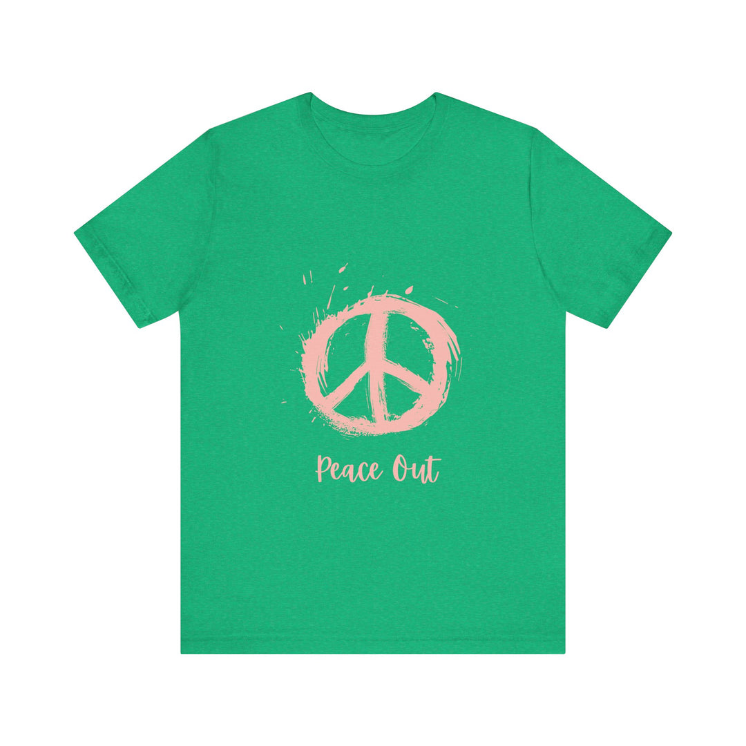 Peace Out Unisex Jersey Short Sleeve Tee