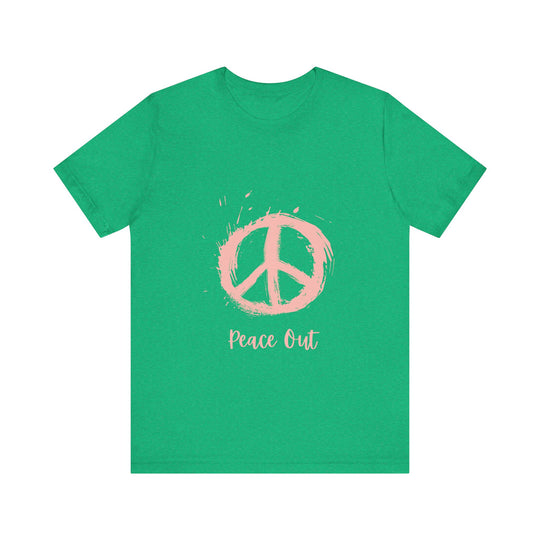 Peace Out Unisex Jersey Short Sleeve Tee