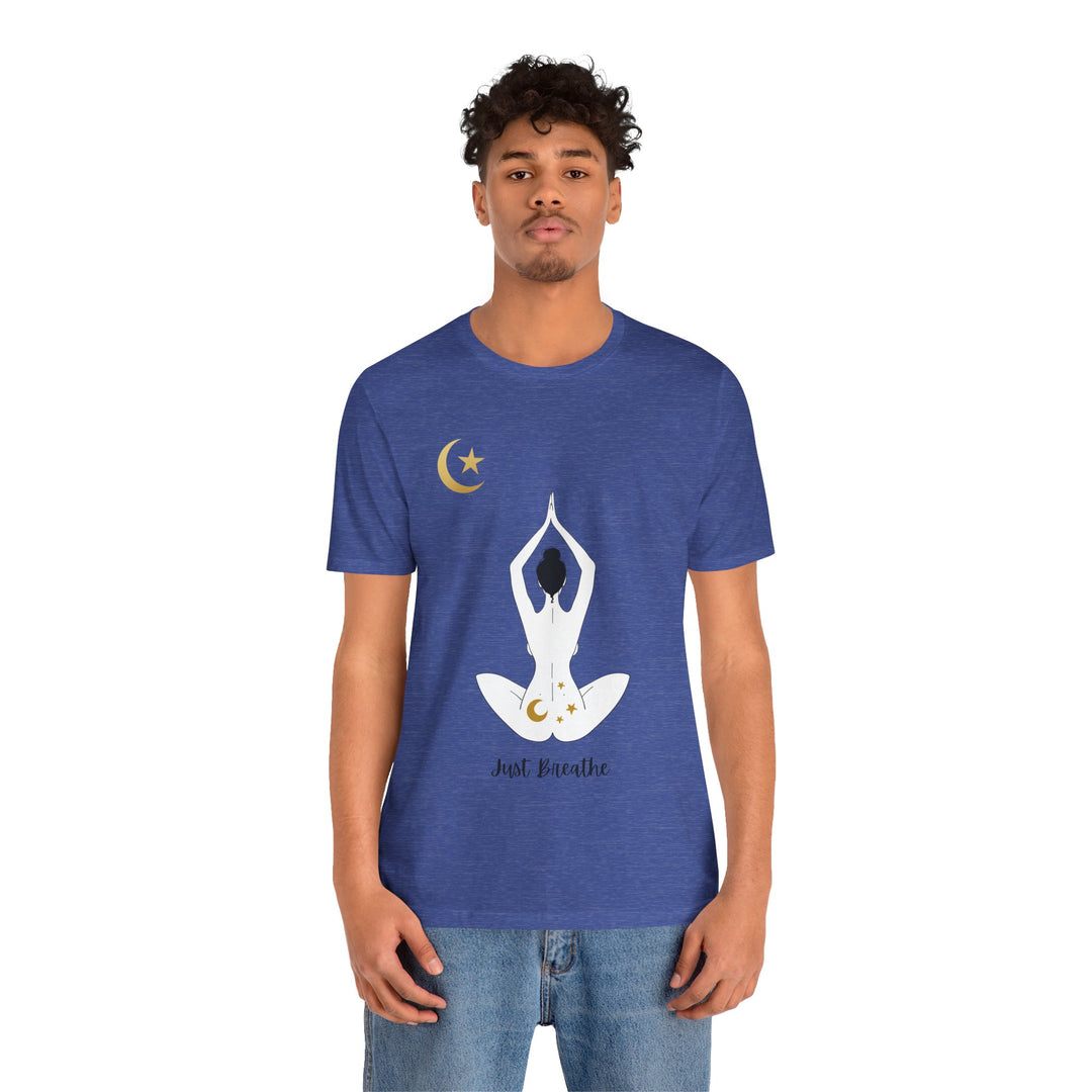 Just Breathe Moon Unisex Jersey Short Sleeve Tee