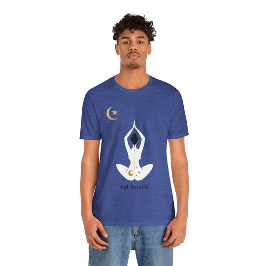 Just Breathe Moon Unisex Jersey Short Sleeve Tee