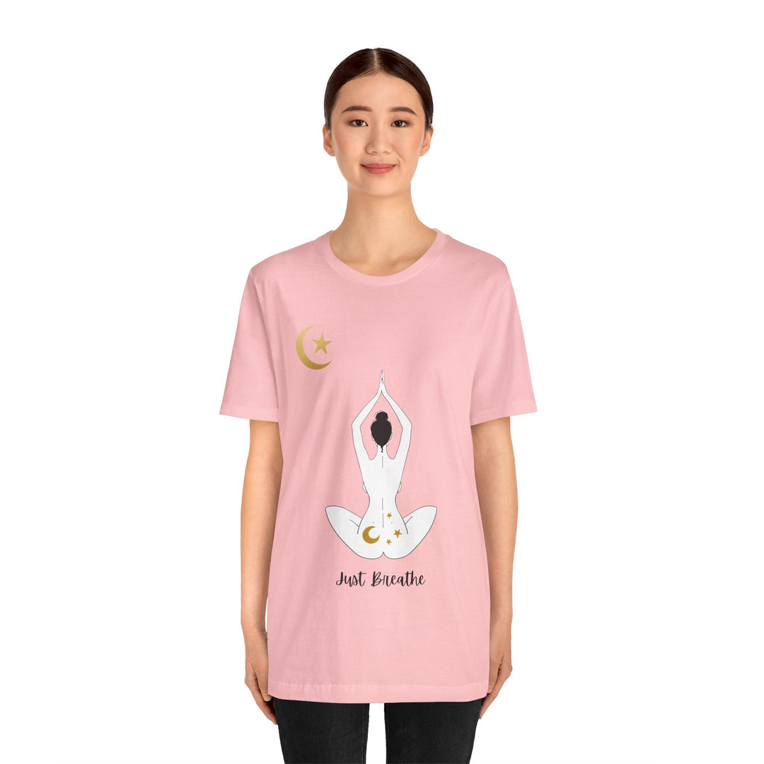 Just Breathe Moon Unisex Jersey Short Sleeve Tee