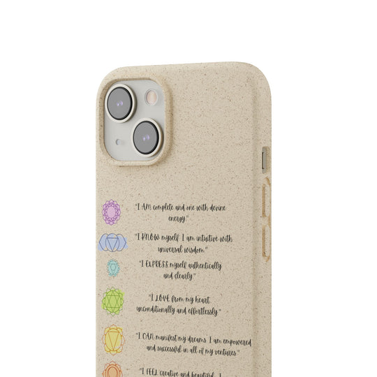 Chakra Affirmations Biodegradable Case