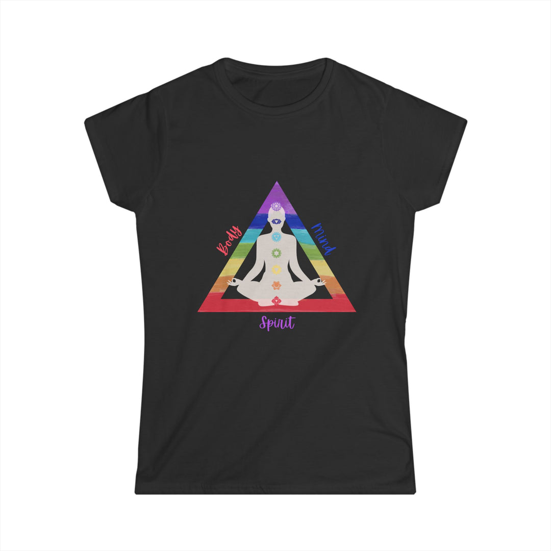 Triangle Connect Body, Mind, Spirit Women's Softstyle Tee