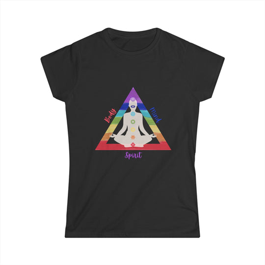 Triangle Connect Body, Mind, Spirit Women's Softstyle Tee