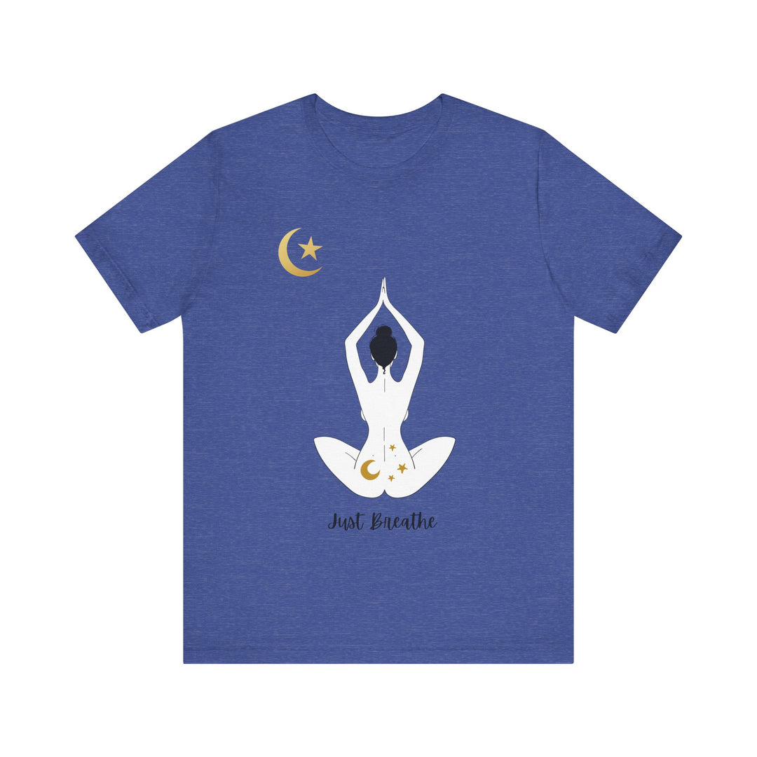 Just Breathe Moon Unisex Jersey Short Sleeve Tee