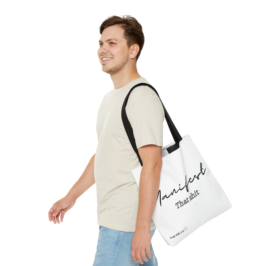 Manifest That Shit AOP Tote Bag
