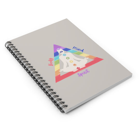 Triangle Connect Body Mind Spirit Spiral Journal - Ruled Line