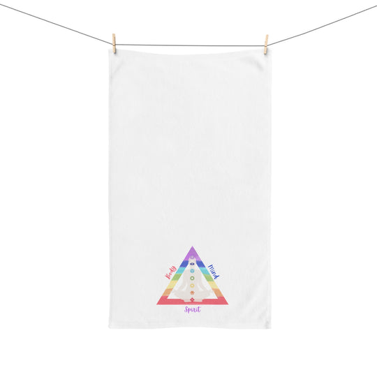 Triangle Connect Body Mind Spirit Chakra Spa Hand/Foot Towel