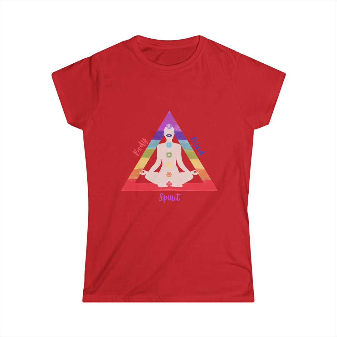 Triangle Connect Body, Mind, Spirit Women's Softstyle Tee