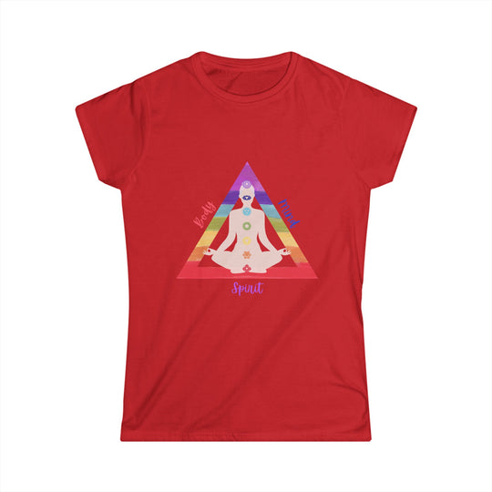 Triangle Connect Body, Mind, Spirit Women's Softstyle Tee
