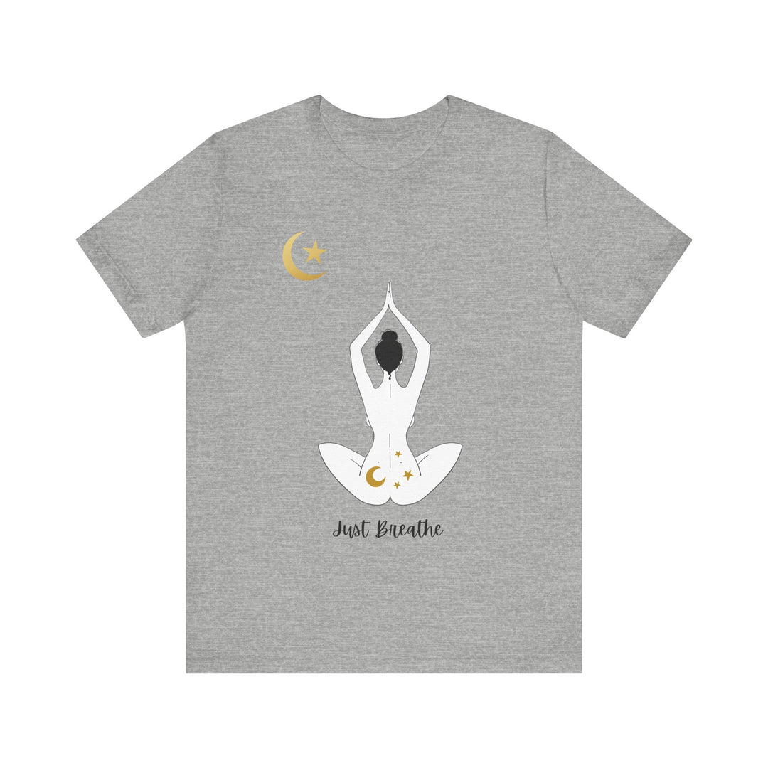Just Breathe Moon Unisex Jersey Short Sleeve Tee