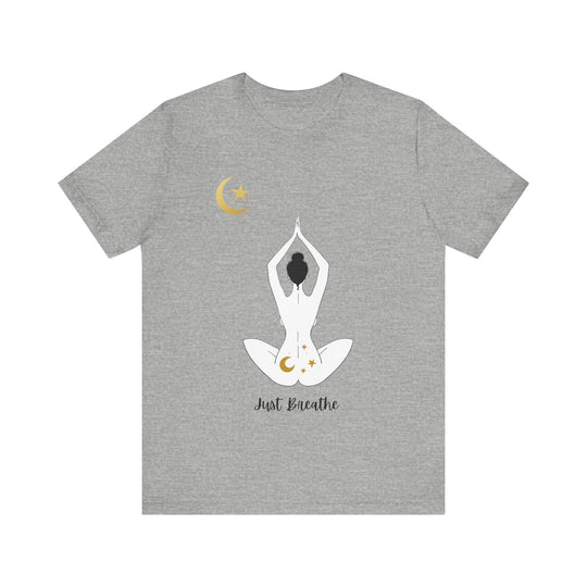 Just Breathe Moon Unisex Jersey Short Sleeve Tee