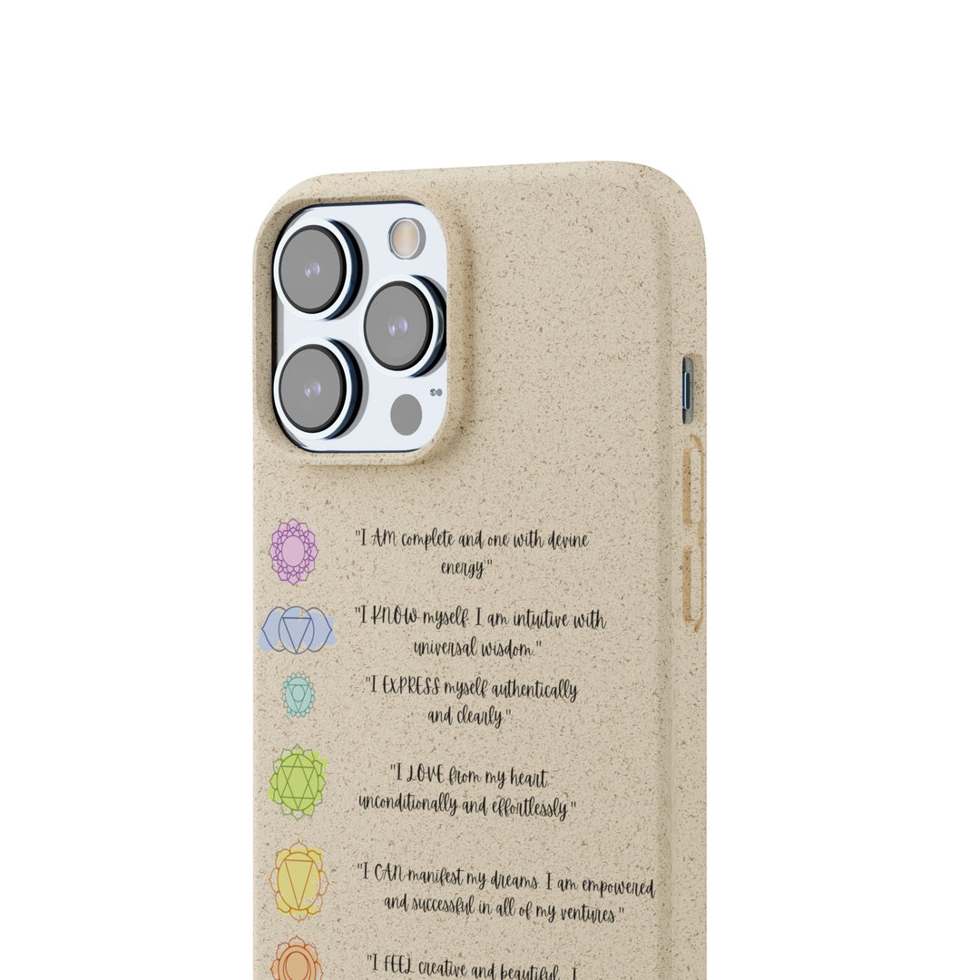 Chakra Affirmations Biodegradable Case