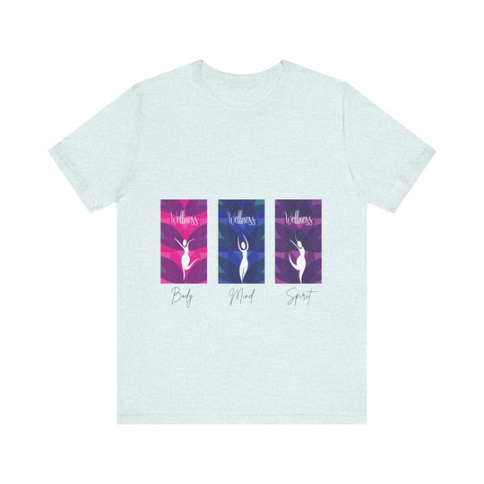 Wellness Body Mind Spirit Unisex Jersey Short Sleeve Tee